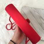 La Regale Vintage  Red Satin Crossbody Tassel Bag Photo 4