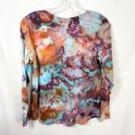 Old Navy  Small Top Handmade Tie Dye Long Sleeve Earthy Boho Artsy‎ Grunge 1391 Photo 2
