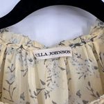 Ulla Johnson Women's Silk Blouse Floral Rooney Acacia Ruffle Yellow Size 0 XS Photo 10