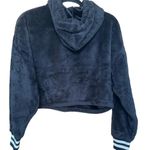 Champion  black fuzzy cropped hoodie Photo 1