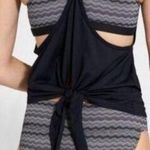 Athleta Jacquard Back Tie Tankini Swim Top XXS Photo 1