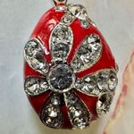 Betsey Johnson Betsy Johnson red rhinestone egg keychain Photo 3