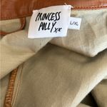Princess Polly  tan faux leather jacket L/XL Photo 1