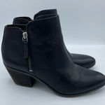Frye  Judith Women's Black Leather Zip Ankle Bootie Boots - Size 6.5 minimalist Photo 0