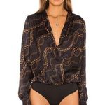 L'Academie Chain Print Bodysuit  Photo 0