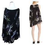 Free People NWT  Clear Skies Cold Shoulder Tunic - Black - XS Photo 2