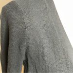Madewell Inlet Button Up Long Sleeve Cotton Cardigan in Black Small Photo 6