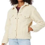 Levi's Cropped Dad Sherpa Trucker Jacket Photo 0
