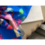 La Blanca  Blue Tropical Floral Tankini Swimsuit Top Photo 7