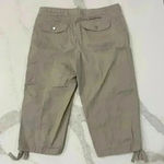 Walt Disney World Capri Pants Khaki Safari Belted Tie Hem Mickey Mouse Womens XL Photo 5