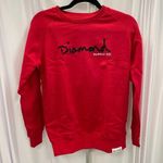 Diamond Supply Co. Women's Red OG Script Crewneck - Size XS - NWT Photo 0