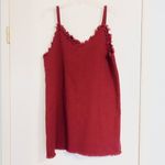 NWT Sadie & Sage Red Distressed Denim Dress Red Size M Photo 1