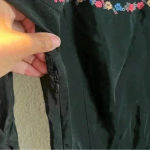 Free People  Age‎ Of Aquarius Boho Black Floral Mini Dress Size 2 NWT Photo 8