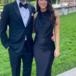 Meshki  Esther Satin Cowl Neck Maxi Dress Black Photo 2