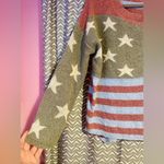 POL  | Americana USA Flag Long Sleeve Lightweight Sweater, Size S Photo 2