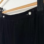 American Vintage Vintage Courtwell NV Black Velvet High Pencil Wrap Skirt Sz 12 *Flaw Photo 1