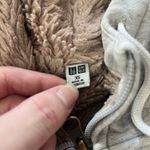 Uniqlo  Sherpa Lined Zip Hoodie Heather Gray Women’s XS Faux Fur Fleece Jacket Photo 8