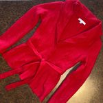 CAbi 100% Merino Wool Belted Sweater Jacket - size small Photo 10