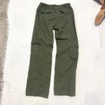 Brandy Melville OS Kim cinch waist Army green cargo pant P 3097 Photo 8