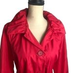 Dennis Basso Dennis By Red Trench Coat Size S Photo 4