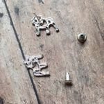 NEW Silver Bully Bulldog Stud Earrings UGA University Of Georgia Samford Photo 2