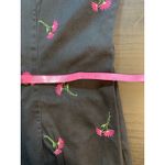 Amanda Smith Amanda‎ Smith Dress Women's 6 Black Pink Floral Flowers Embroidered Sleeveless Photo 8