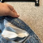 American Eagle ‎ Size 10 Washed High Rise Pleated Front Mom Jean Shorts Photo 6