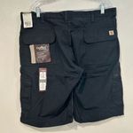 Carhartt Women’s Ripstop Cargo Shorts Size 16 Black – Durable Lightweight Workwe Photo 1