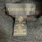 Classiques Entier NWT  Merino Wool Stripe Mock Neck Sweater Brown Gray Size XL Photo 9