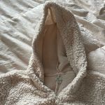 Aerie  Cream Sherpa Hooded Jumpsuit Snow Way size small Photo 9