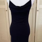 Vintage Stunning Gothic Black Cowl Neck/Back Dress with slits on the side Photo 5