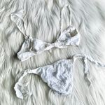 Rosa Cha X Naomi Campbell White Cotton Bikini Photo 3