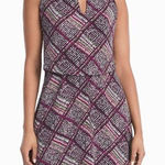 White House | Black Market White House‎ Black Market Printed High Neck Blouson Dress Womens Size XS Photo 0