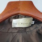 & Other Stories Rina di Montella Silk Jacket Dress 2 Pc 10 Brown Trumpet Tiered Mother of Bride Photo 10