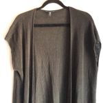 Eileen Fisher ORGANIC LINEN COTTON VEST BOXY FIT, THIGH LENGTH M Photo 2