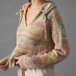 Anthropologie BOGO  Daily Practice Multicolor Striped V-Neck Sweater Small Photo 1