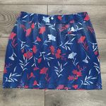 EP Pro NY High Rise Golf Skirt Floral Swirl Golf Skirt Skort Red Blue Size M Size M Photo 1