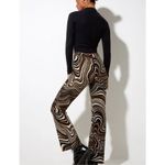 Motel Zoven Multicolor Ripple High Waist Flare Trouser In 70's Size XS Photo 2