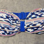 Victoria's Secret  Pink Size XS Blue Strappy Bandeau Strapless Bikini Top Photo 0