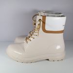 See By Chloe  Womens Beige Waterproof Florrie Round Toe‎ Block Heel Rain Boots 41 Photo 1