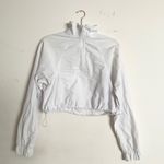 Alo Yoga Cropped 1/4 Zip Alumni Pullover White S Photo 3