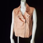 Sanctuary NWT Blush Pink Tencel Moto Vest (M) Photo 2