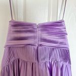 AMUR Stef Pleated Strapless Gown Maxi Dress in Lilac Petal Purple Sz 8 Photo 5