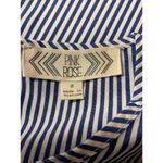 Pink Rose Macy's Womens Cold Shoulder Blouse Top S Blue White Stripe Career Work Photo 9