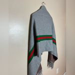 SALE! Unbranded Gray Striped Cape Sweater O/S EUC Photo 5