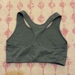 Nike  Heathered Gray / Green Racerback Sports Bra Photo 3