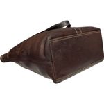 Coach Vintage Lily Legacy Brown Leather Tote Turnlock Hardware Strap Dark Brown Photo 5