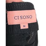 Ci Sono Black Shorts Womens M Dressy Dinner Stretch Pockets Flat Front Rayon Photo 4