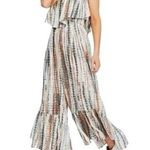 Free People  strapless multicolored cream green brown romper playsuit jumper Photo 9