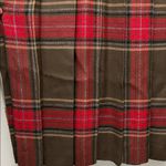 American Vintage Vintage Significance Pleated Red and Brown Plaid Maxi Skirt - Size 16 Photo 15